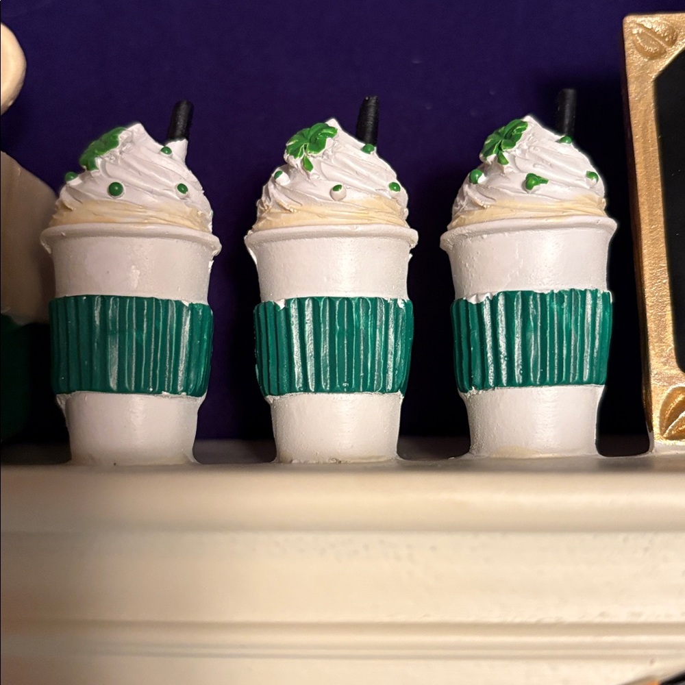Green and White Coffee Stand Decor - Picture 8 of 17